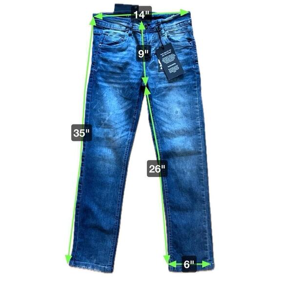 Kenneth Cole Sustainable Denim Stretch/Slim Fit Jeans Size 12 Runs Small - Picture 8 of 8